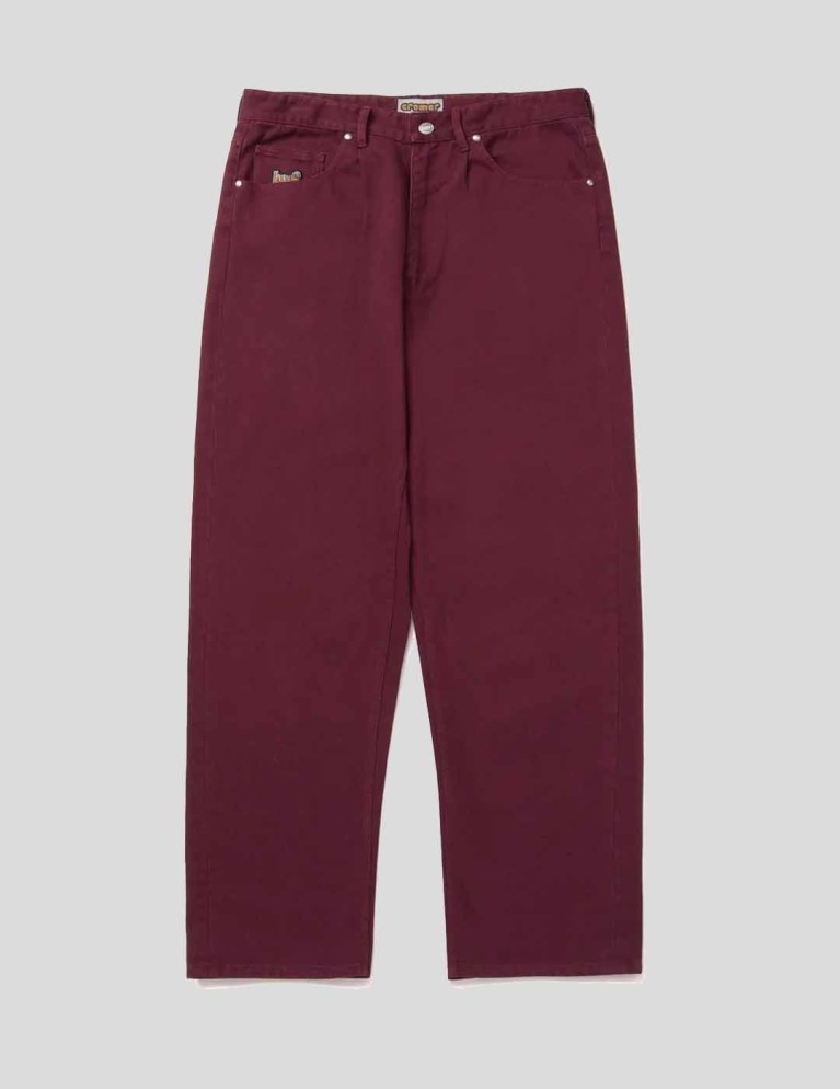Pantalon HUF cromer signature pant wine
